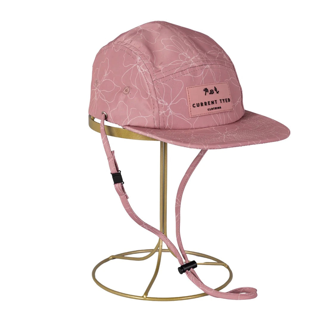 5 panel Snapback - Sketch floral