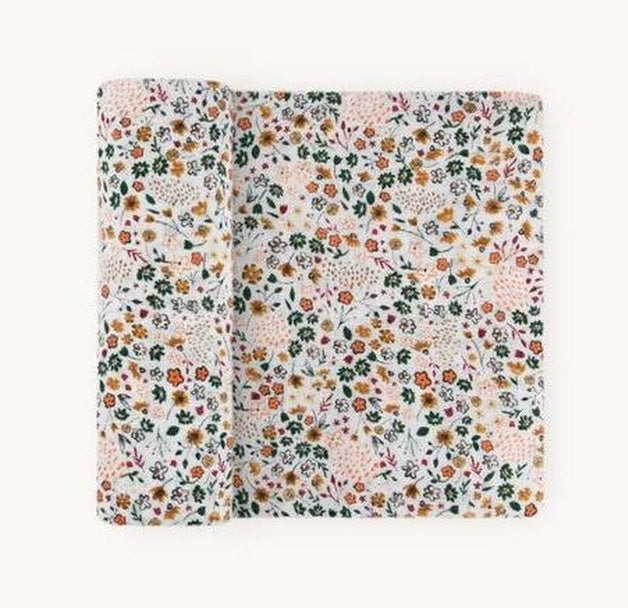 Muslin Swaddle Pressed Petals