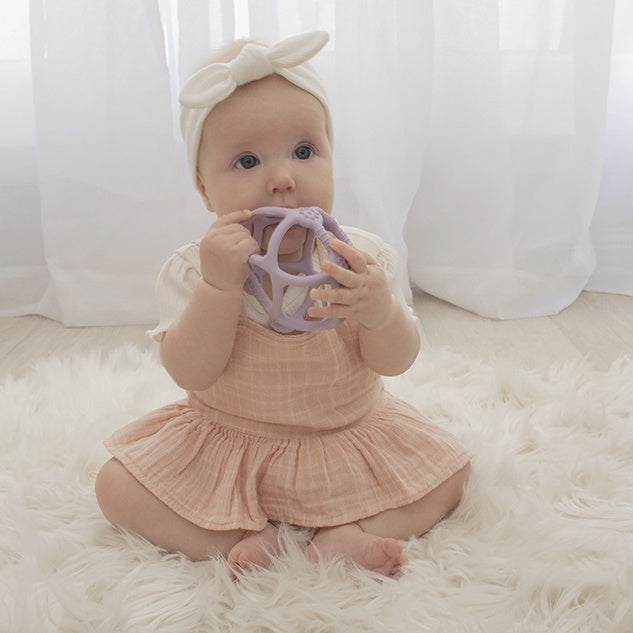 Silicone Teething Ball Lilac
