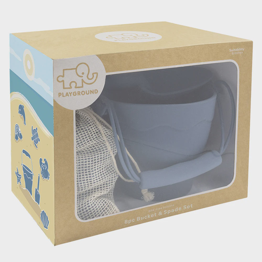 8 Pc Bucket and spade set - Steel