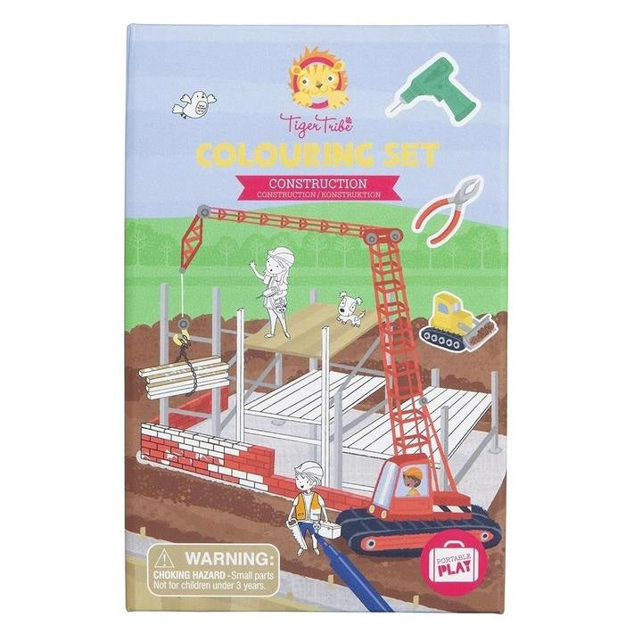 Construction Colouring Set