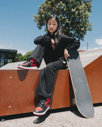 Black Wide Leg Fleece Lounge Pant