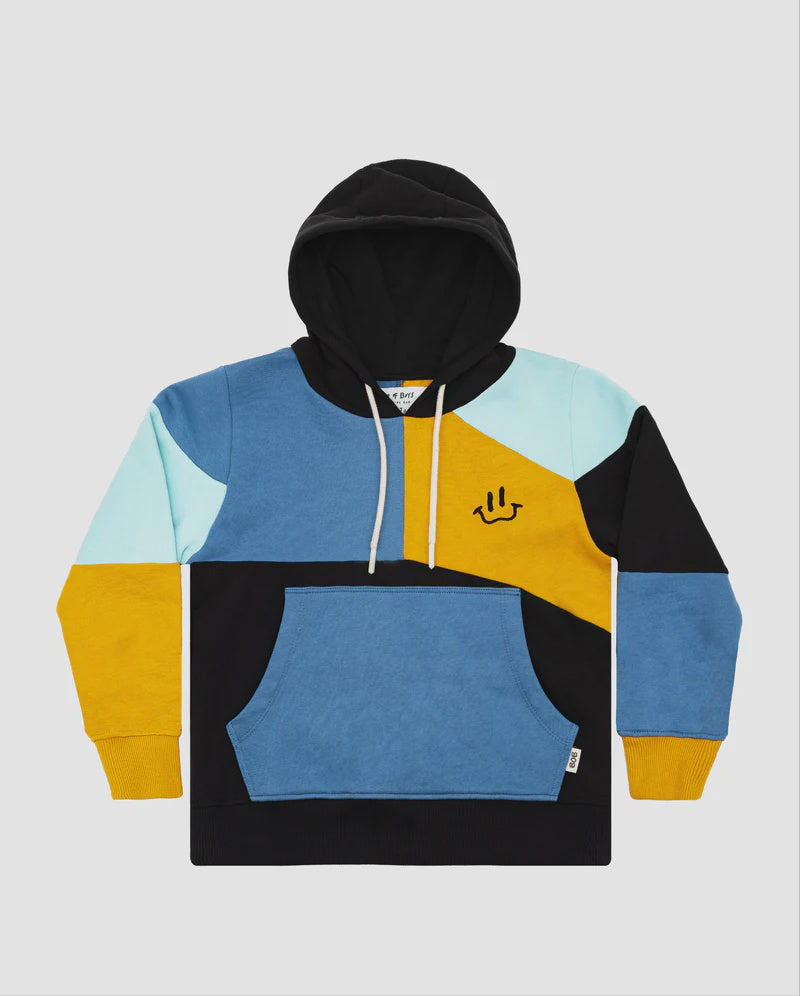 Colour Block Harlequin Hood