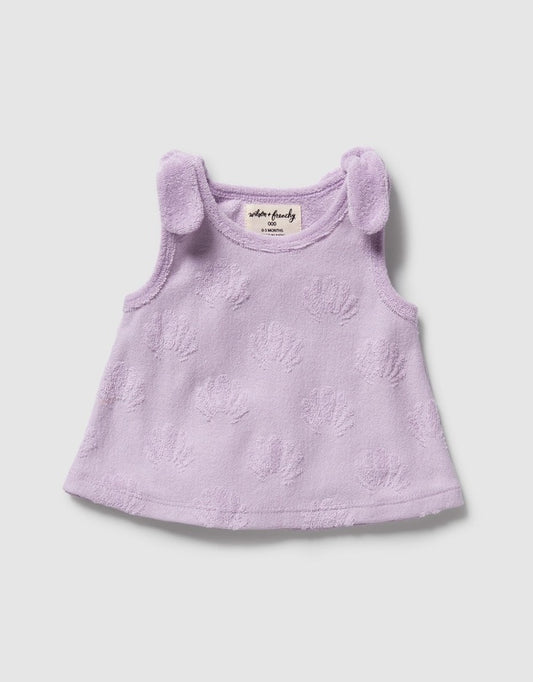 Lavender Shells Terry Singlet