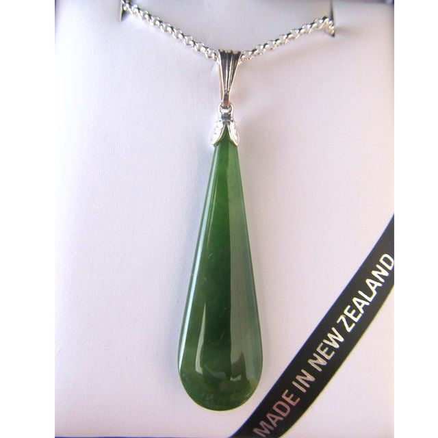 Drop shape - Green Stone