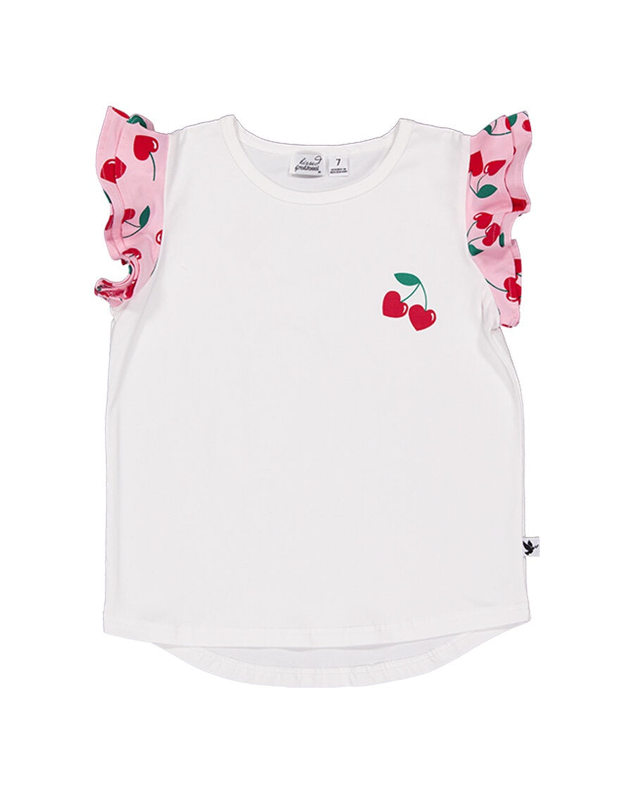 Cherry Frill Tee