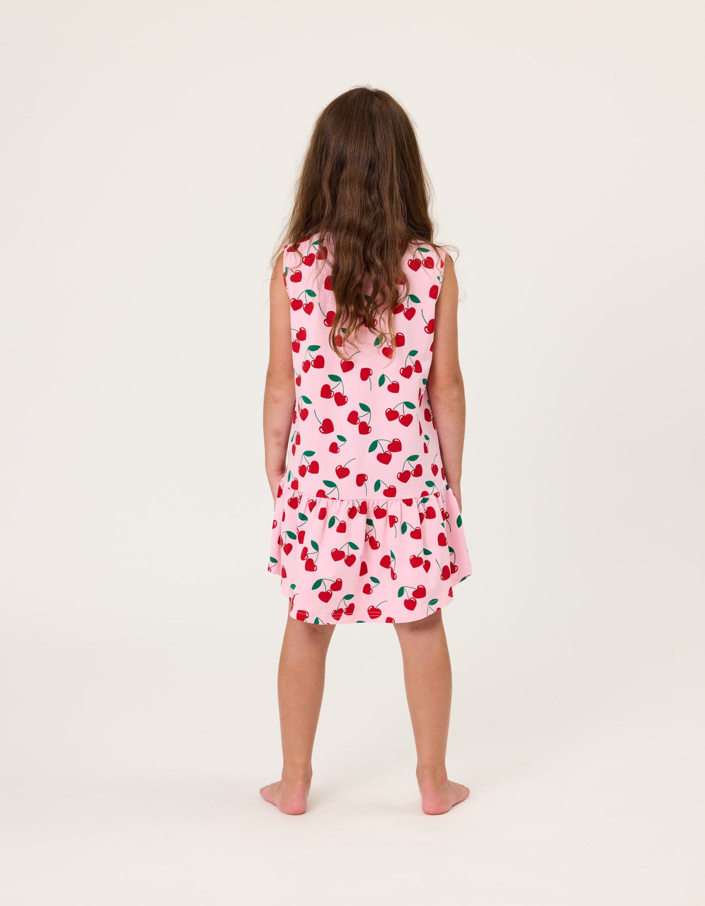 Cherries Sleeveless Frill Dress