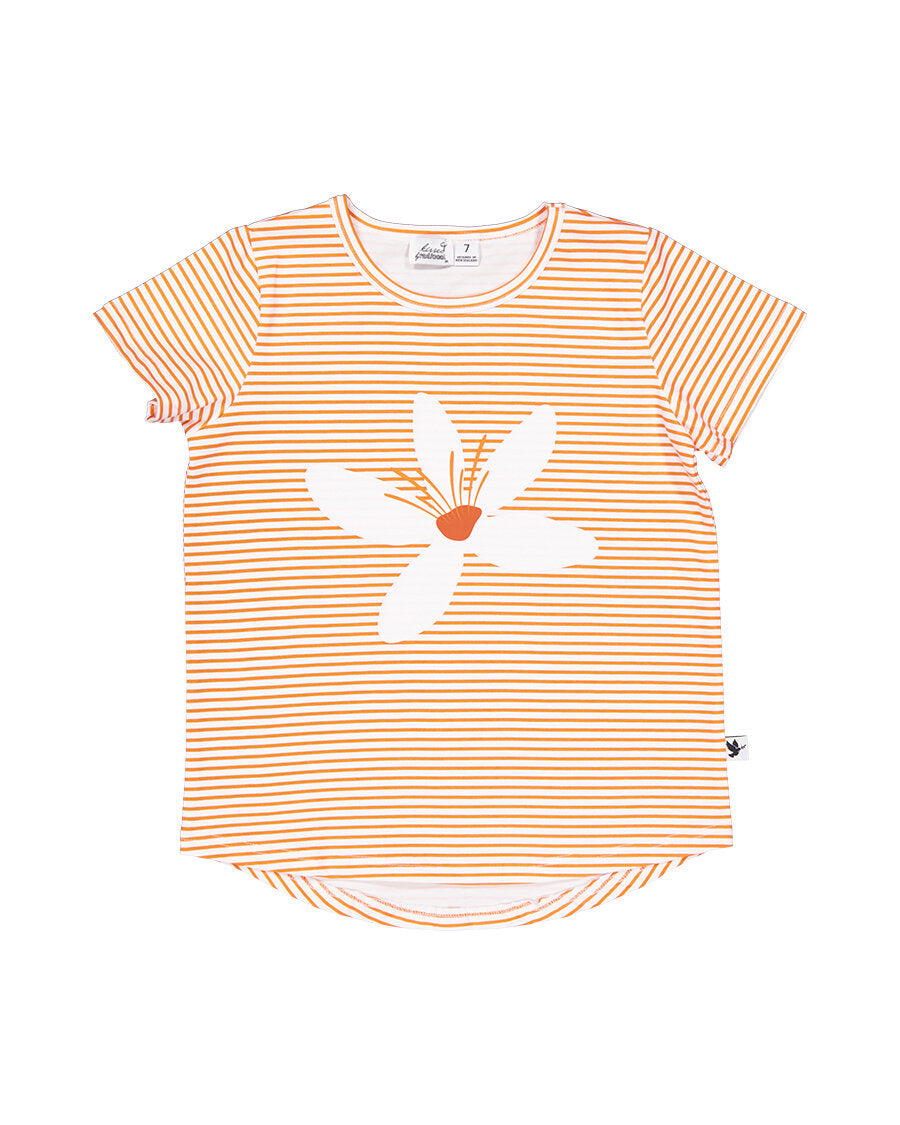Orange Blossom Stripe Tee