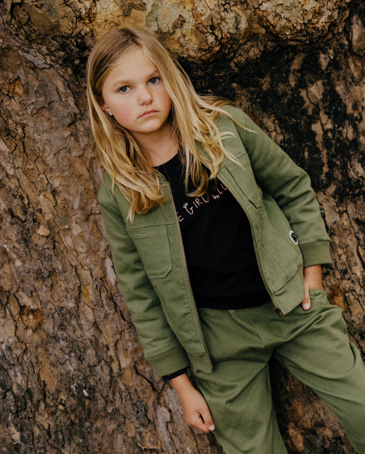 Khaki Fox Bomber