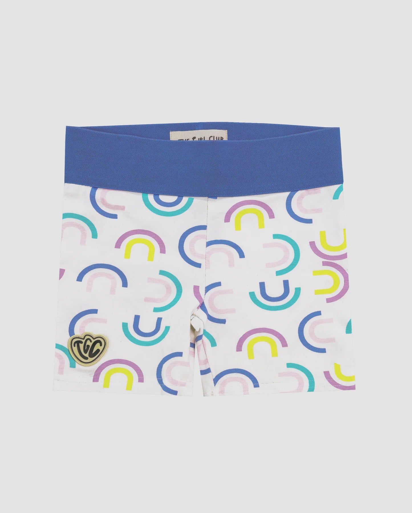 Rainbows on repeat bike short