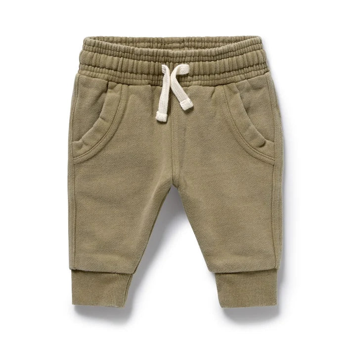 Olive Organic Terry Sweatpant