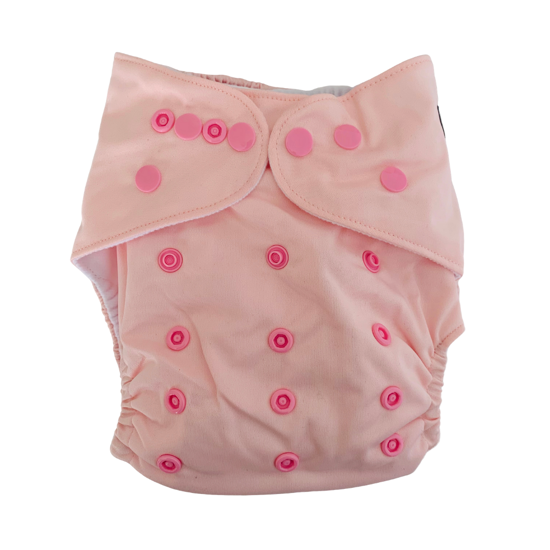 Candy Floss Reuseable Cloth Nappy - Suede Lining
