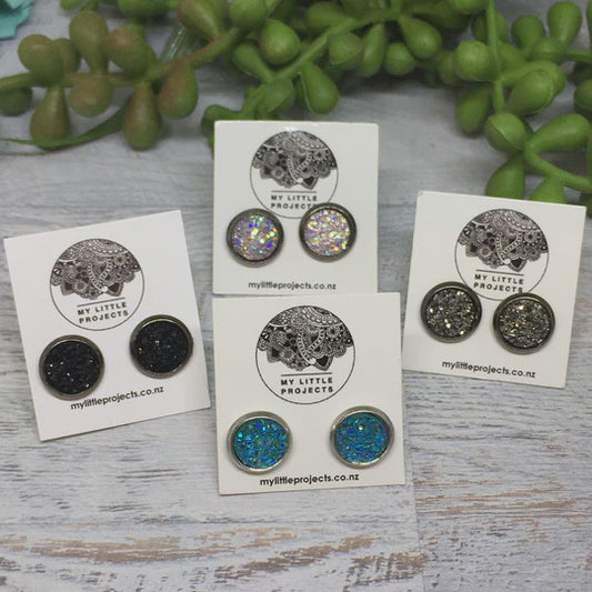 Mini Druzy Earrings