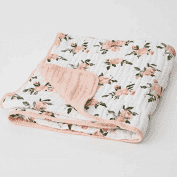 Cotton Muslin Quilt Watercolour Roses