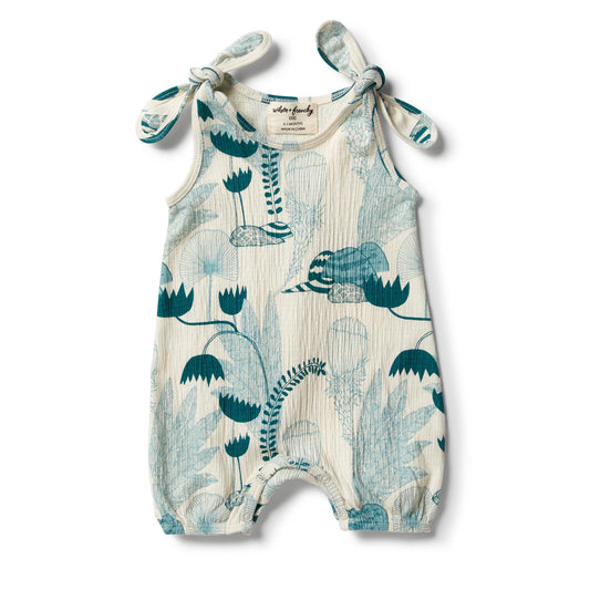 wonderful crinkle tie playsuit
