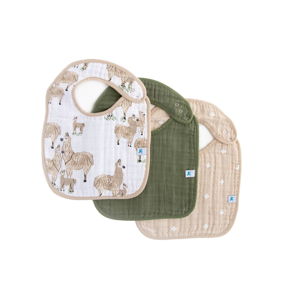 Cotton Muslin Classic Bib Set (3pk)