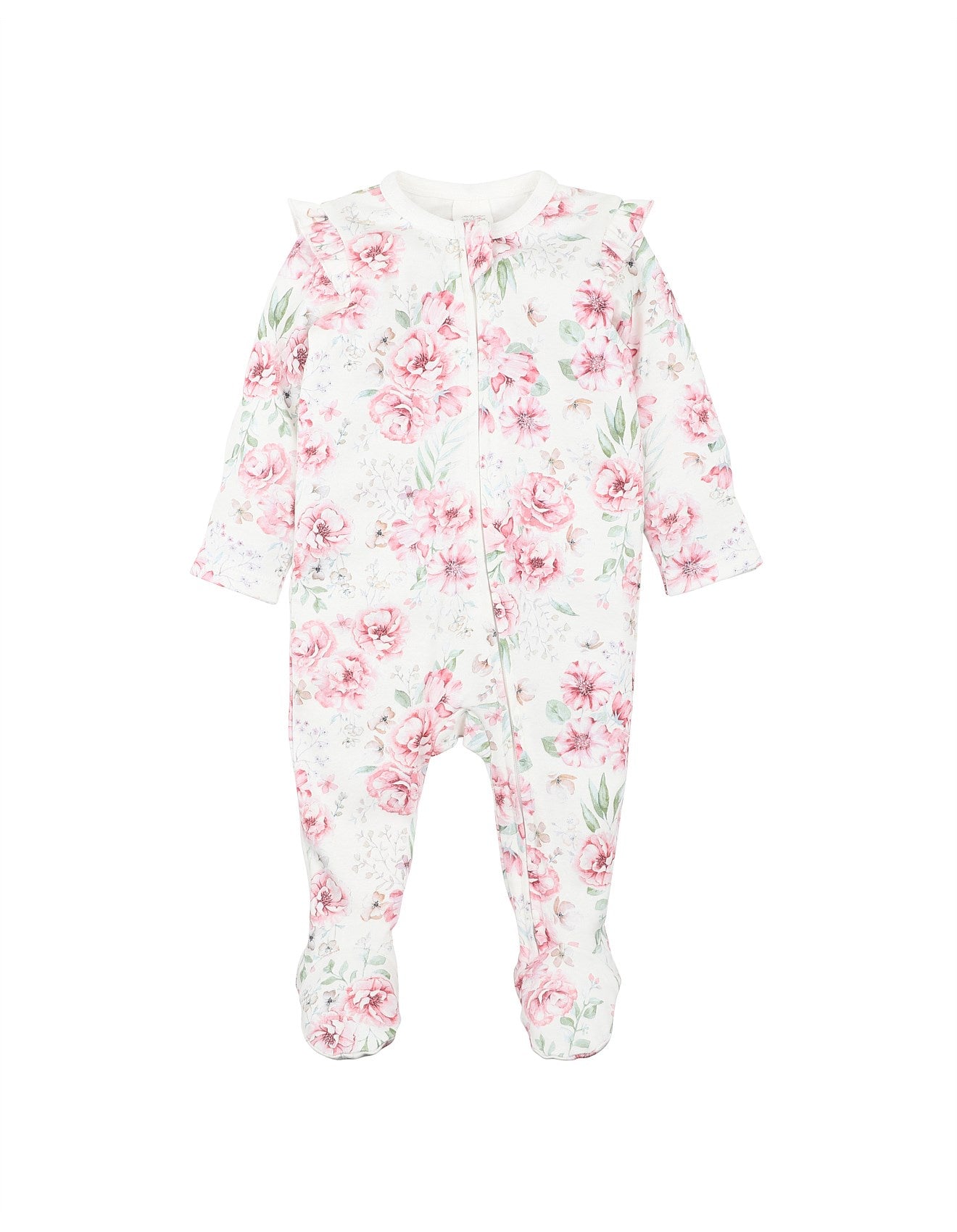 Evie Print LS Zip Onesie