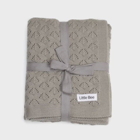 Merino Purl wool blanket