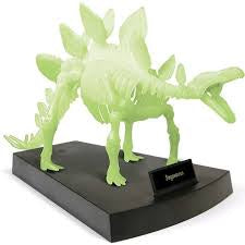 Jurassic Night Stegosaurus Skeleton