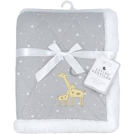 Quilted Sherpa Blanket Noah Giraffe