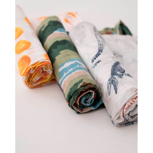Cotton Muslin Swaddles Jurrasic World