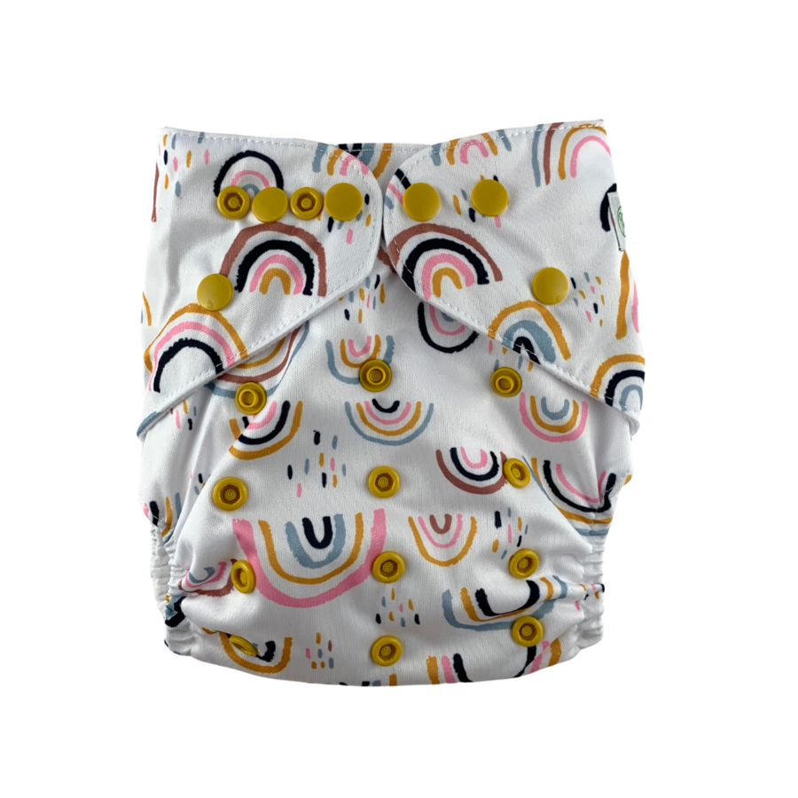 Rainbow Magic Cloth Nappy - Suede Lining