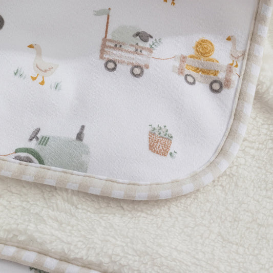 Sherpa Blanket -Tractor Ride