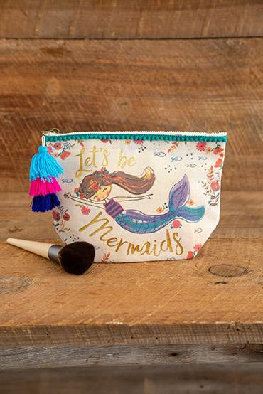 Canvas Pouch Lets be mermaids