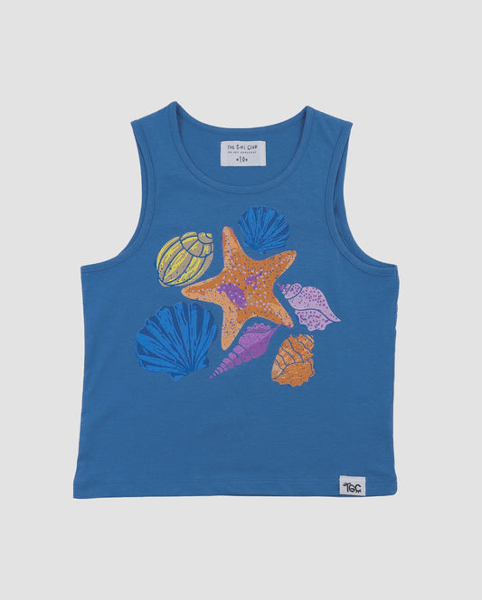 Blue Shell Tank Top