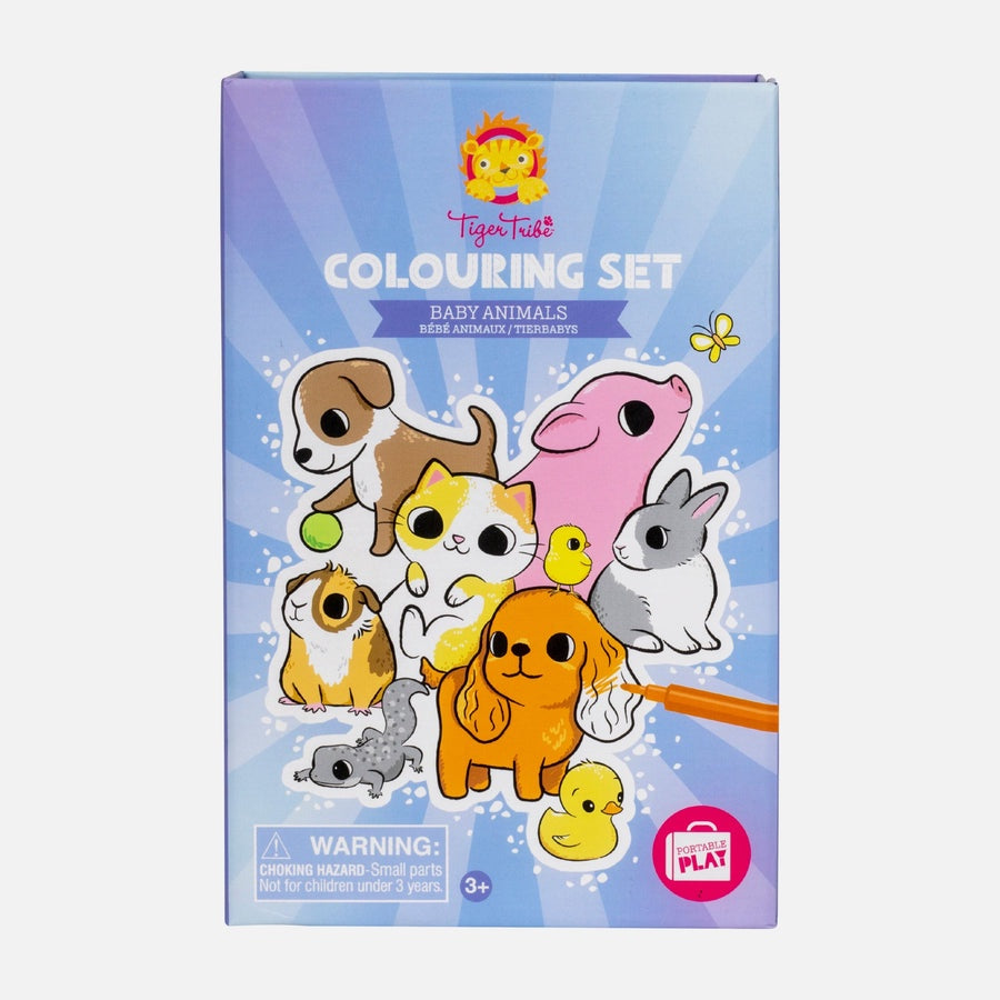Colouring set - baby animals