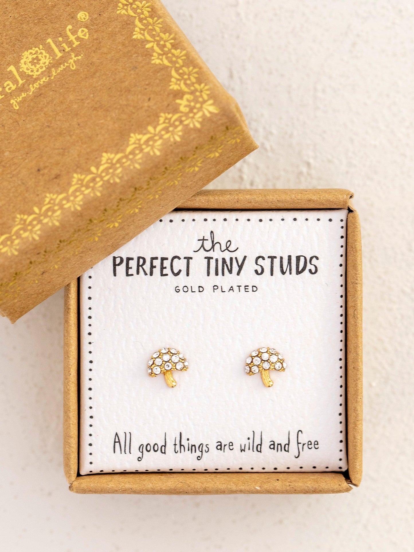 Perfect Tiny Studs- Mushroom