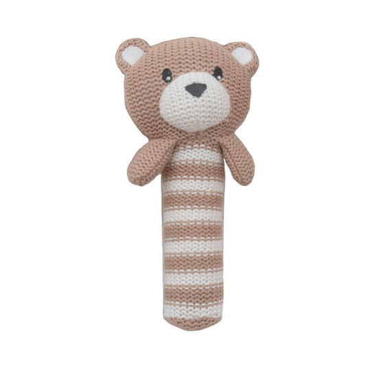 Huggable Knitted Rattle - Assorted Animal