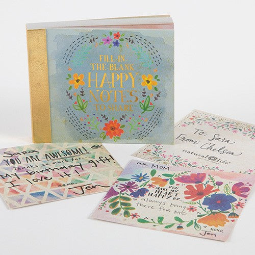 Fill in the blank happy notes to share