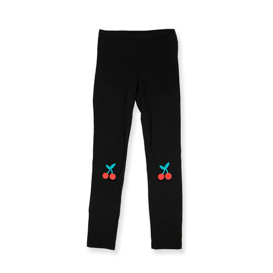Girls Leggings - Red Cherry