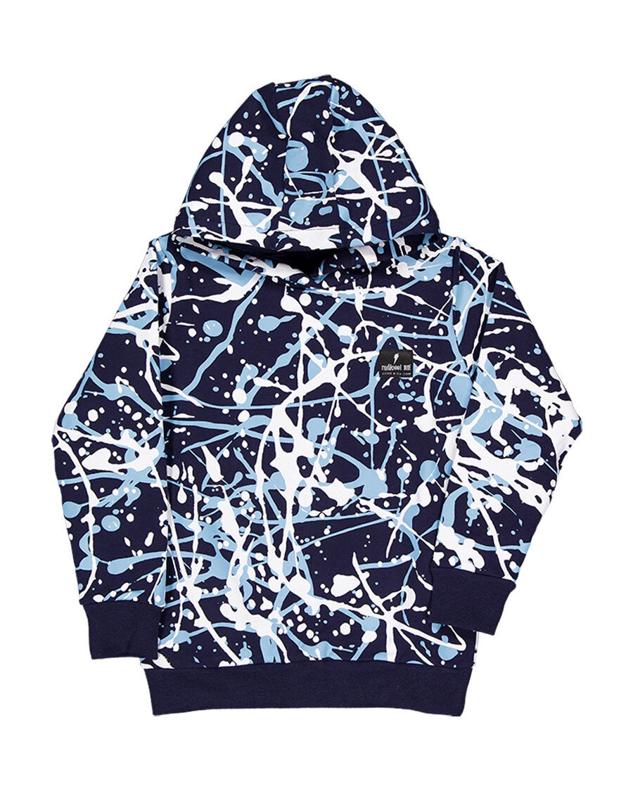 Blue Splatter Hood