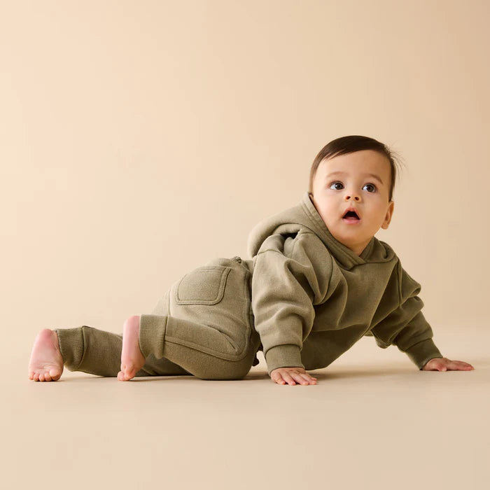 Olive Organic Terry Sweatpant