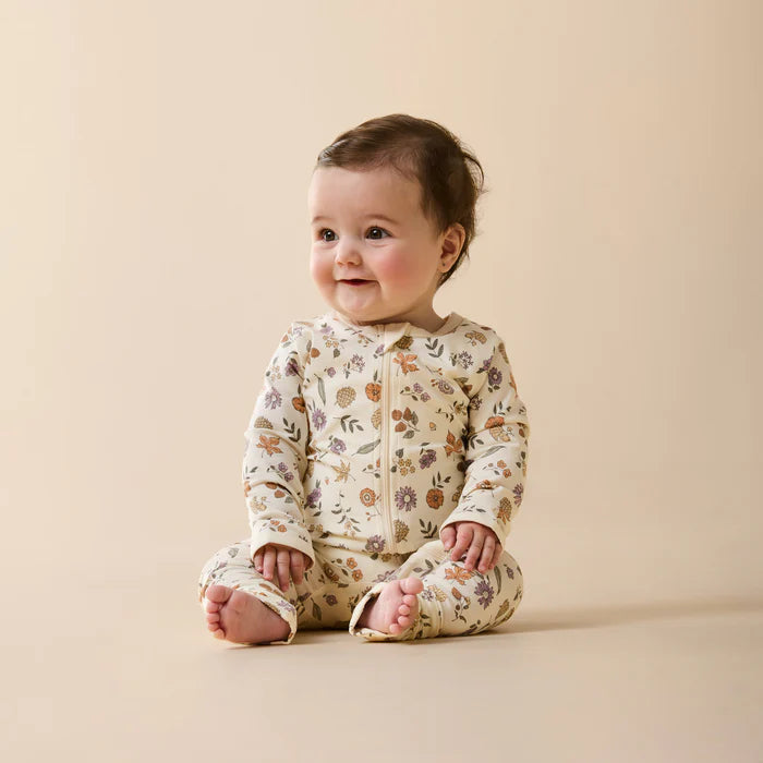 Maple Glow Organic Zipsuit
