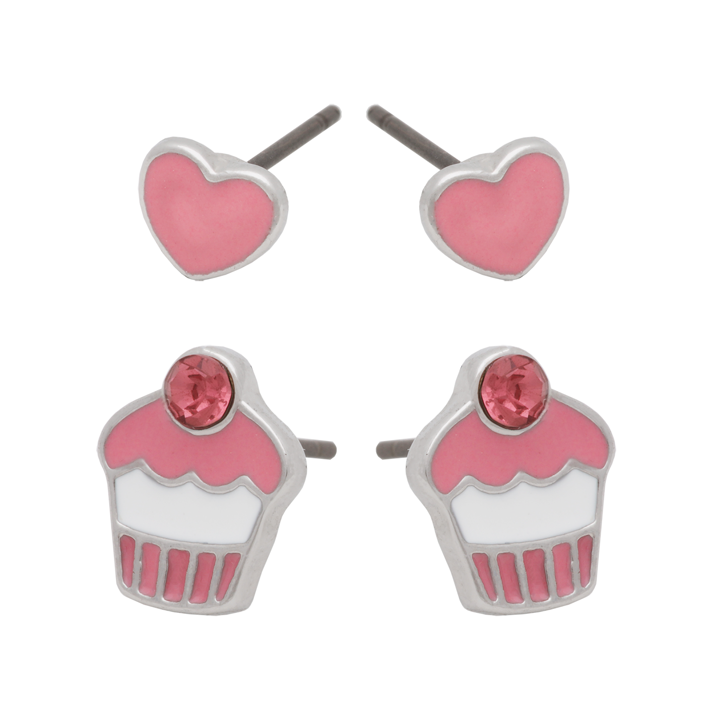 Euro Stud Earring - Set of 2