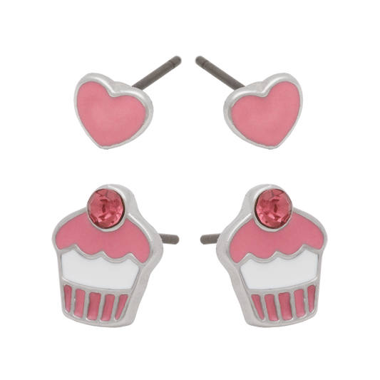 Euro Stud Earring - Set of 2