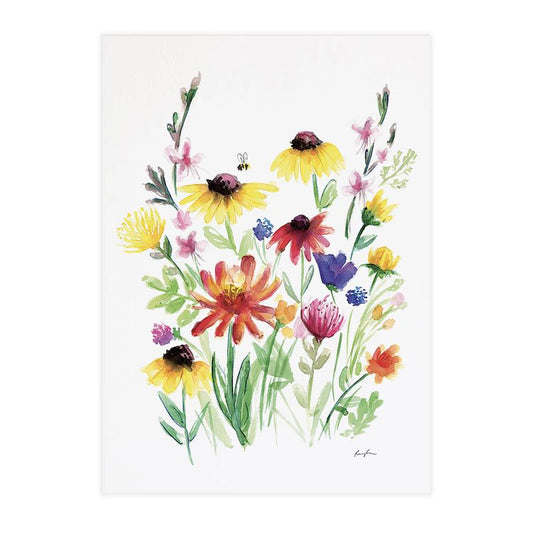 Summer Wildflowers In Bloom Print A3