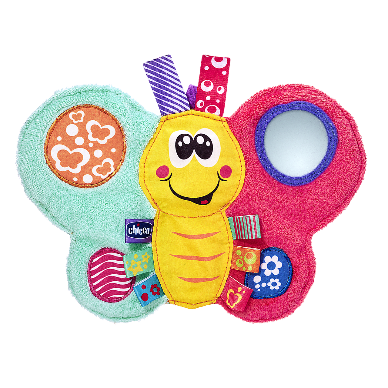 Daisy Butterfly Textile Rattle