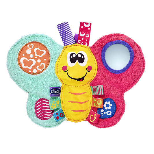 Daisy Butterfly Textile Rattle