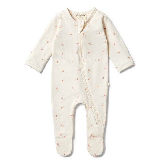 Little Blossom Organic Zipsuit