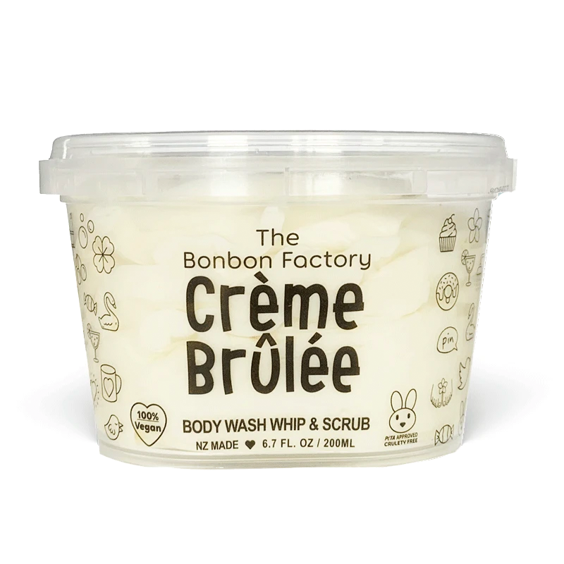 Creme brulee body wash whip and scrub