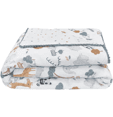 Day at the Zoo Quilted Cot Comforter